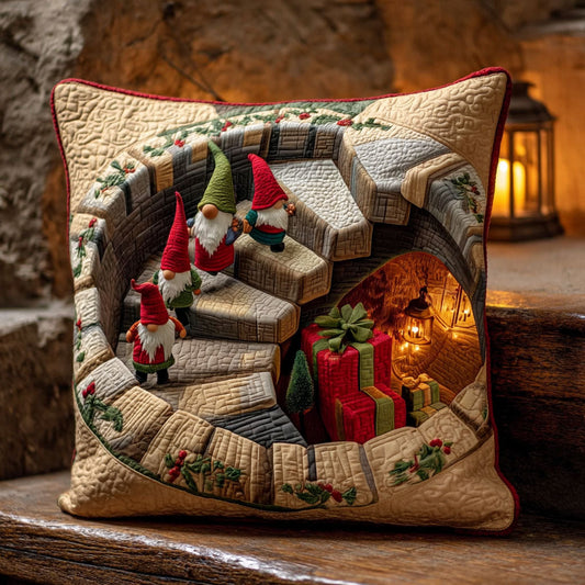 Gnome Stairs Quilted Pillow Case NCU0XD1118
