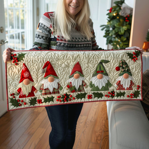 Gnome Wonderland Quilted Table Runner NCU0TH1151