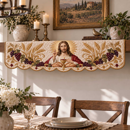 God Grace Quilted Mantel Scarf SN0TD604
