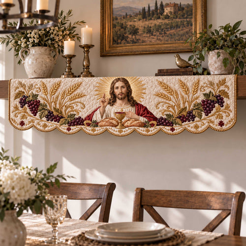 God Grace Quilted Mantel Scarf SN0TD604