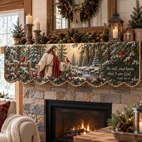 God Love Quilted Mantel Scarf SN0TD605