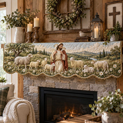 God Mercy Quilted Mantel Scarf SN0TD610