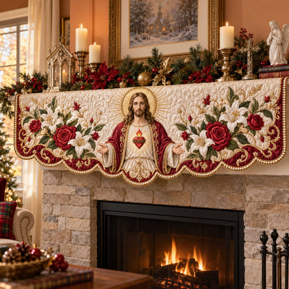 God Promise Quilted Mantel Scarf SN0TD609