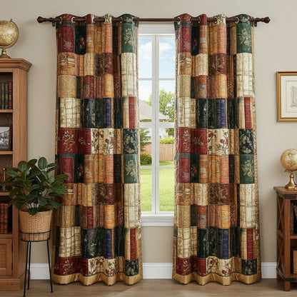 Golden Age Library Quilted Curtains NCU0TP0163