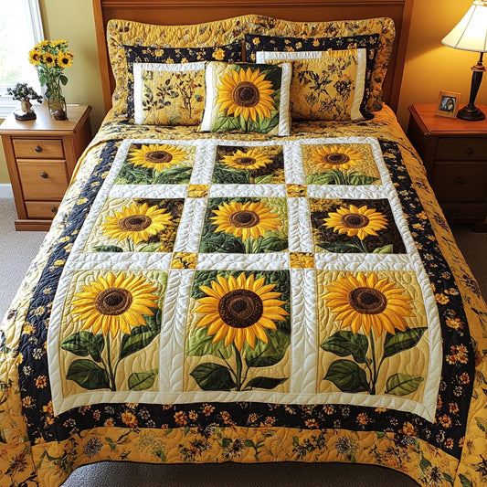 Golden Bloom Duvet Cover Set NCU0DV270