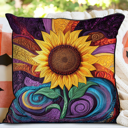 Golden Bloom Quilted Pillow Case NCU0DK4513