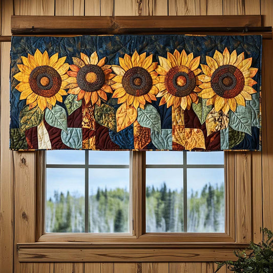 Golden Bloom Quilted Valance NCU0DK3898
