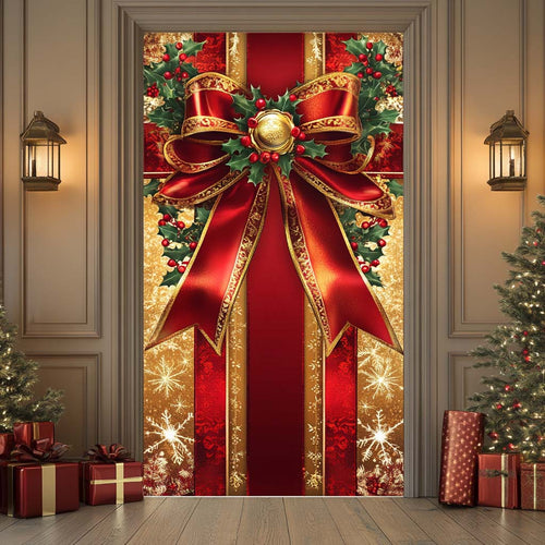 Golden Bow Quilted Door Cover NCU0DK10937