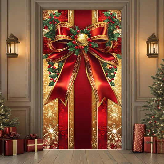 Golden Bow Quilted Door Cover NCU0DK10937