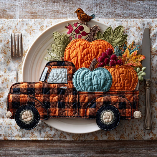 Harvest Truck Jubilee Custom Shape Quilted Placemat NCU0LV018