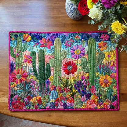 Golden Cactus Quilted Place Mat NCU0DDK1578