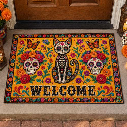 Golden Calavera Doormat SN0TV376