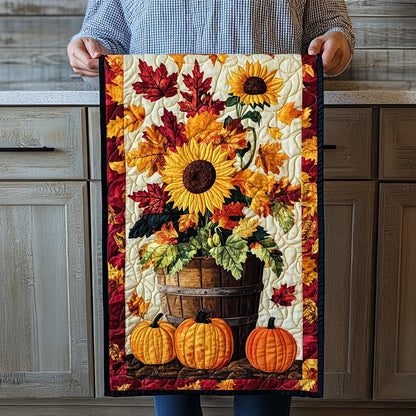 Golden Fall Moments Quilted Table Runner NCU0TL1349