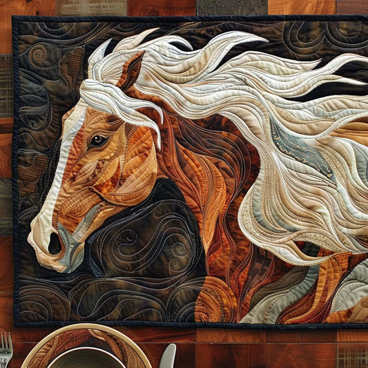 Golden Gallop Quilted Placemat NCU0DV346