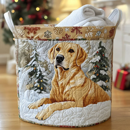 Golden Glow Quilted Laundry Basket NCU0PTT1443