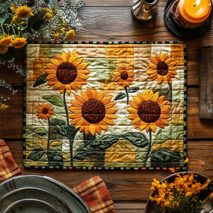 Golden Glow Quilted Place Mat NCU0DV3491