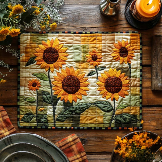 Golden Glow Quilted Place Mat NCU0DV3491