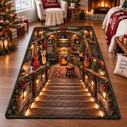 Golden Guitar Stairway Area Rug SN0DV852