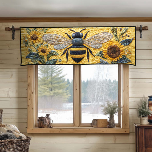 Golden Hive Quilted Valance NCU0DK4015