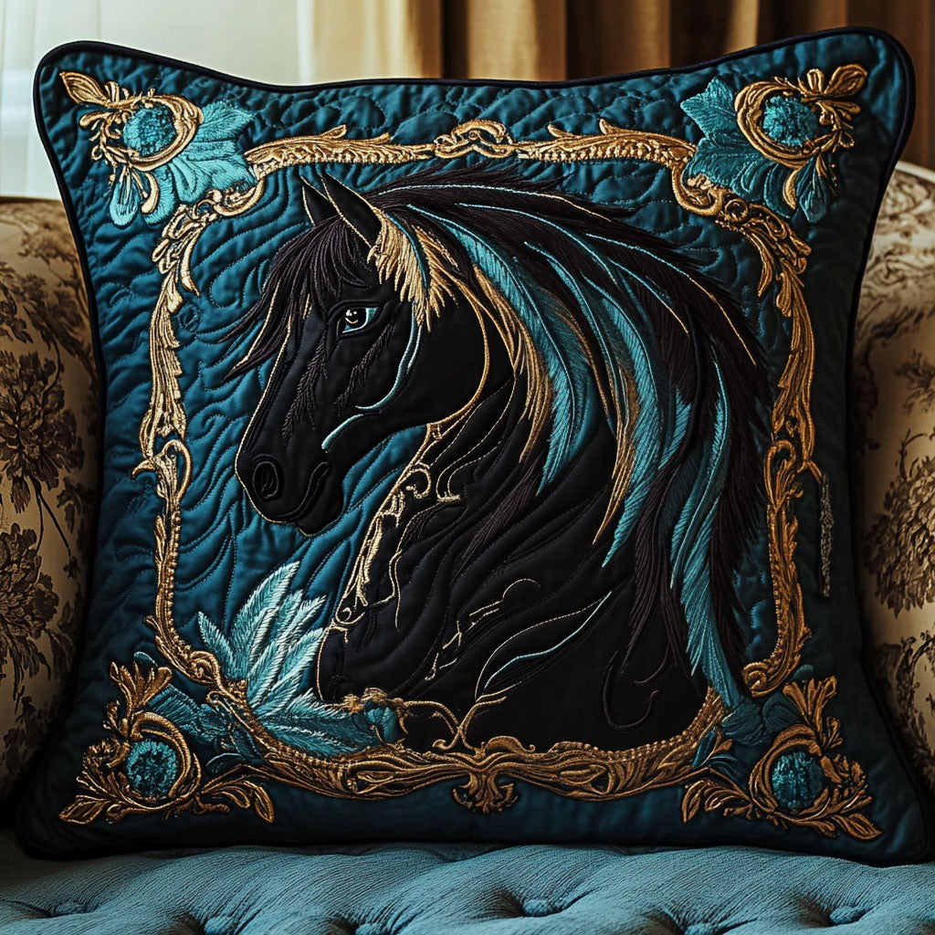 Golden Hoof Quilted Pillow Case NCU0VH2052