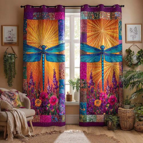 Golden Horizon Flight Quilted Curtains NCU0NXD858