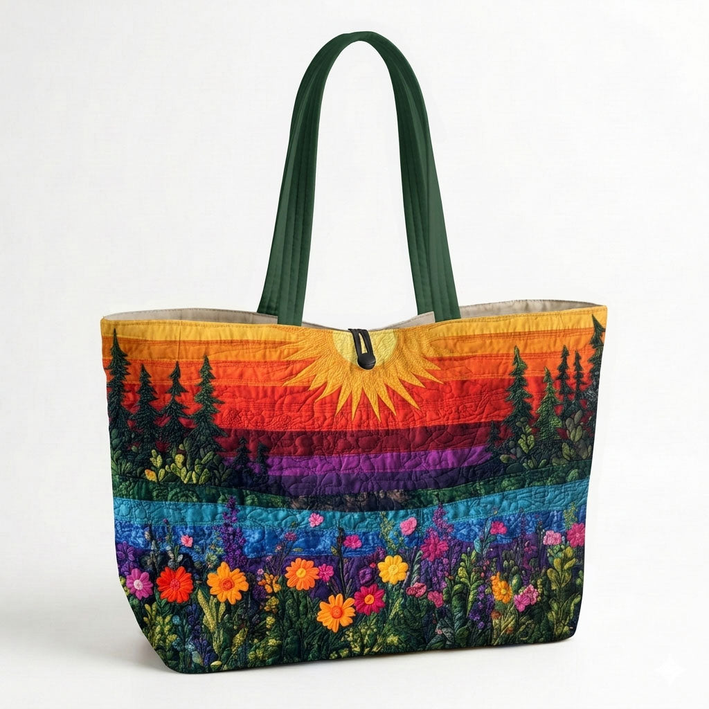 Golden Horizon Quilted Classic Tote Bag SN0DK042