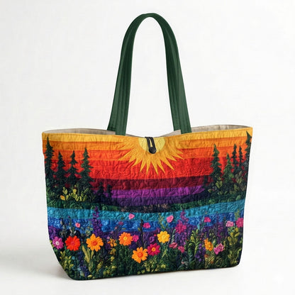 Golden Horizon Quilted Classic Tote Bag SN0DK042