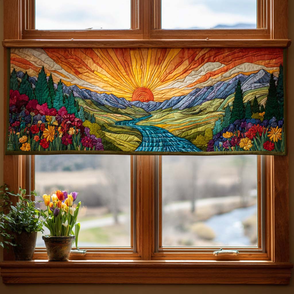Golden Horizon Quilted Valance NCU0DDK720
