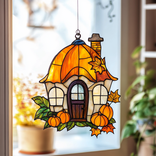 Golden House Light - Window Hanging Suncatcher NCU0PD163