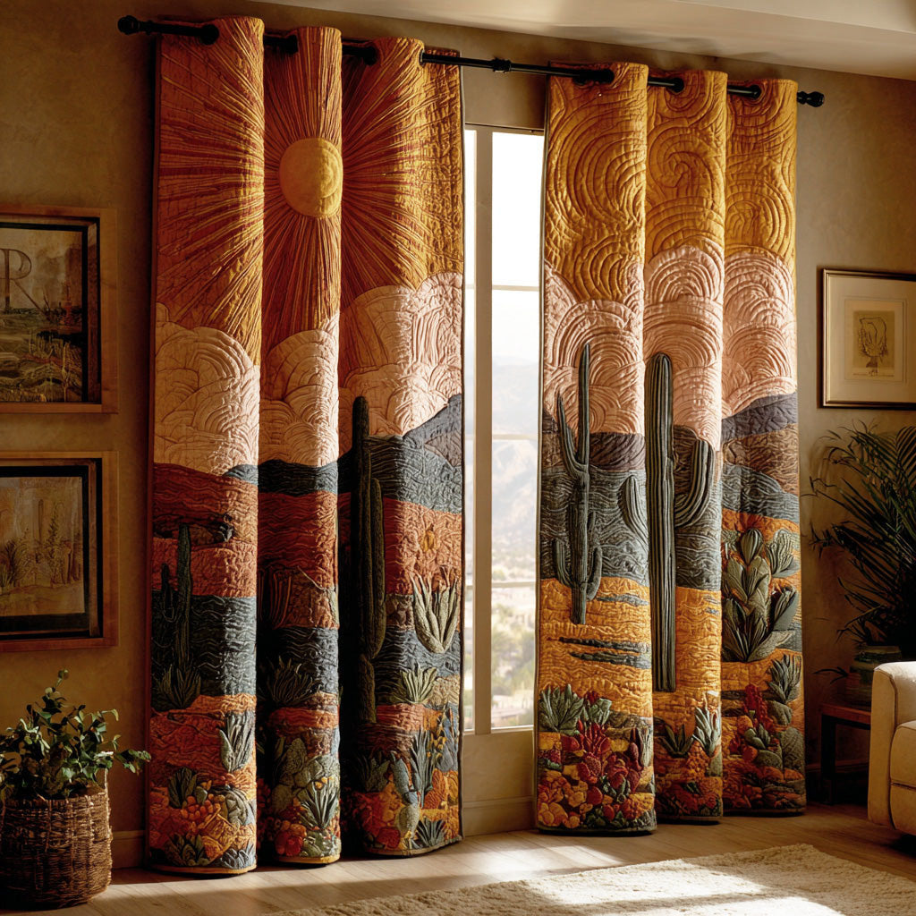 Golden Mesa Quilted Curtains NCU0DH797