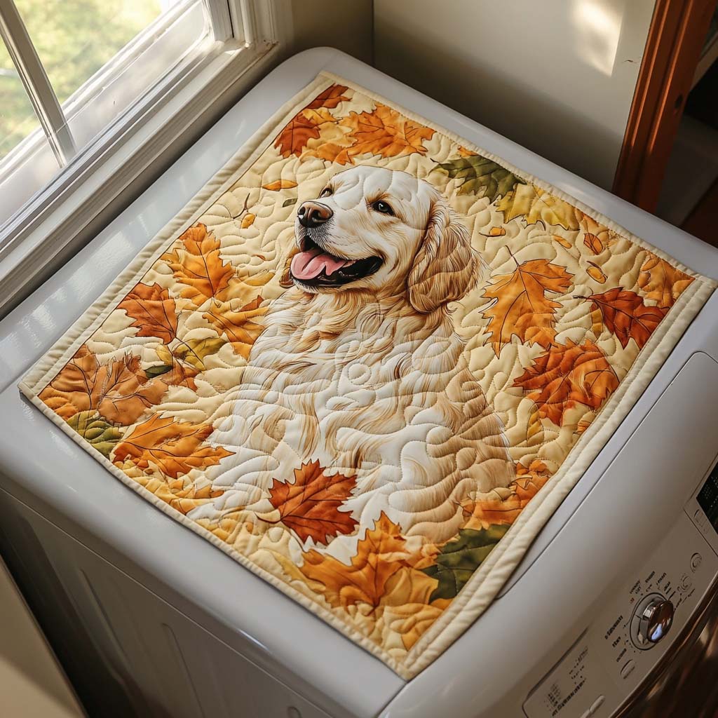 Golden Retriever Joy Quilted Washer and Dryer Cover NCU0DDK839