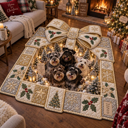 Golden Schnauzer Surprise Custom Shape Area Rug SN0DV780