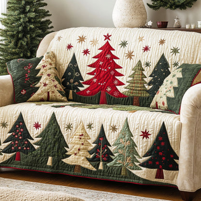 Golden Spruce Quilted Sofa Cover NCU0DK10804