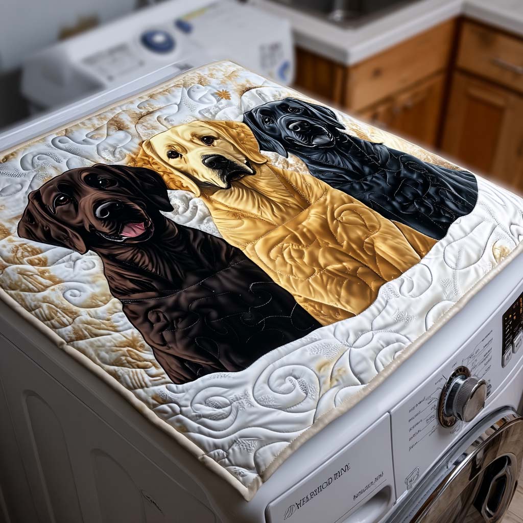 Golden Trio Quilted Washer and Dryer Cover NCU0NNT1748