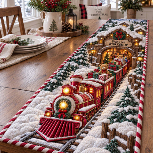 Golden Whistle Quilted Table Runner SN0TD1068