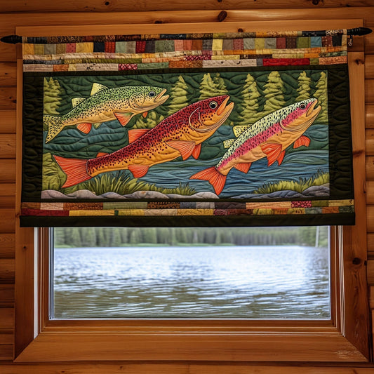 Gone Fishing Quilted Valance NCU0PT4866