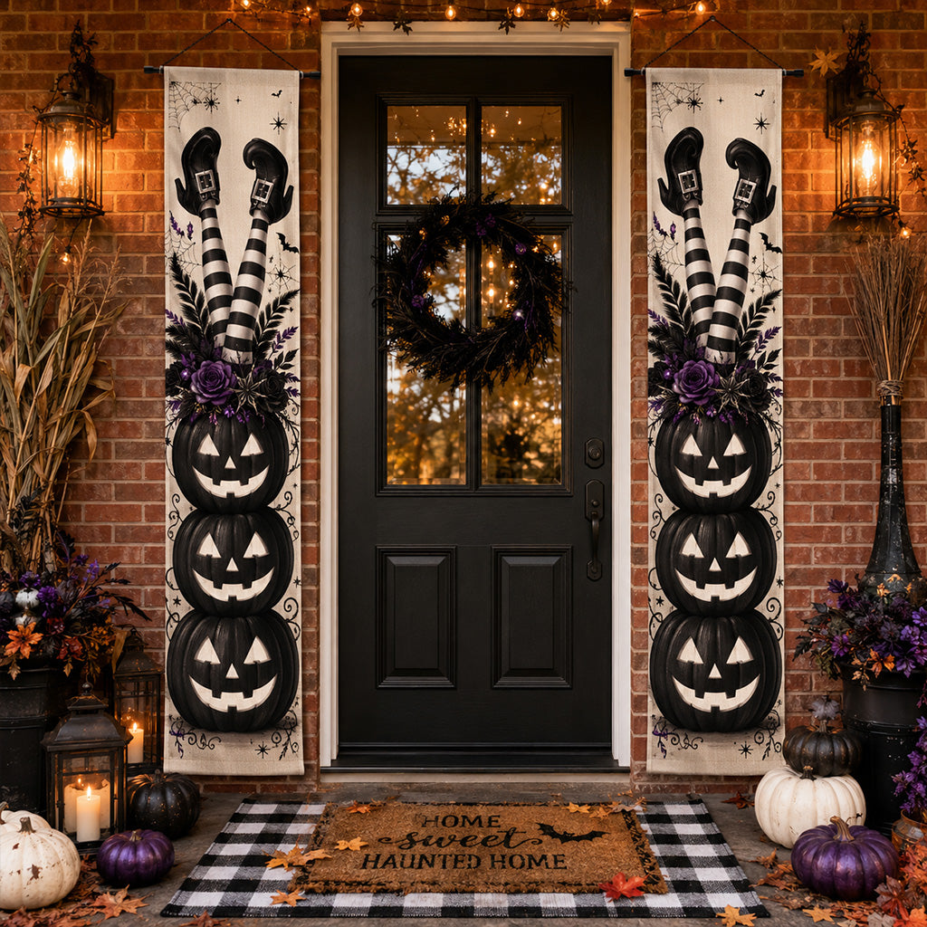 Gothic Harvest Welcome Door Banner SN0PT257