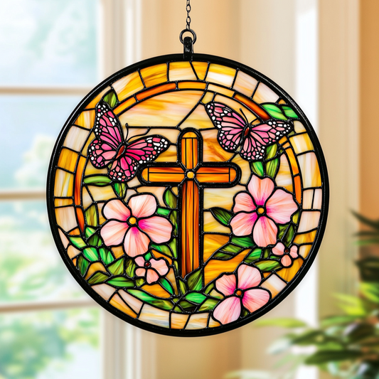 Graceful Cross - Window Hanging Suncatcher NCU0VL010