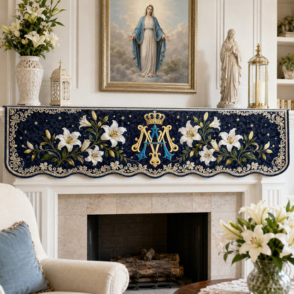Graceful Prayer Quilted Mantel Scarf SN0TV259