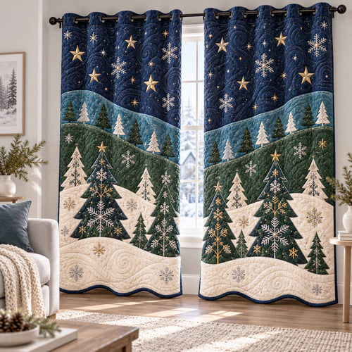Grand Evergreen Quilted Curtains SN0TD1114