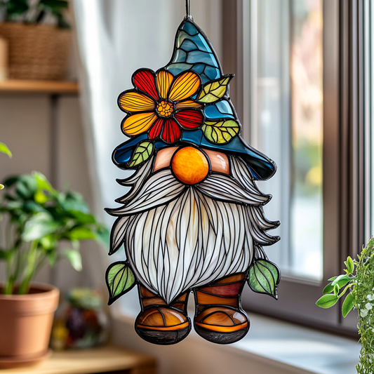 Grateful Gnome Glow - Window Hanging Suncatcher NCU0PD165