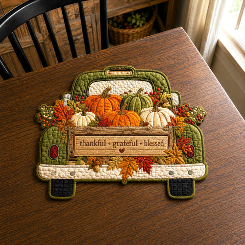 Grateful Harvest Custom Shape Quilted Placemat SN0TV033
