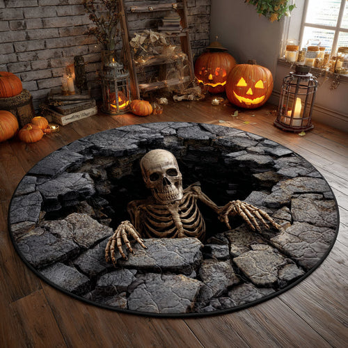 Grave Escape Quilted Round Mat NCU0TV439