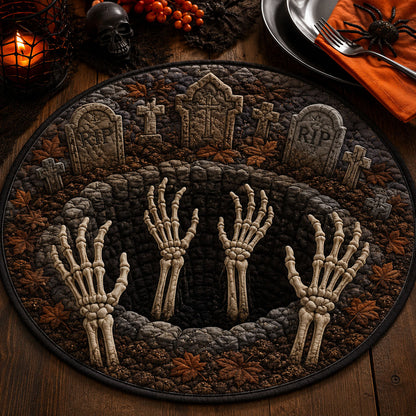 Graveyard Awakening Custom Shape Quilted Placemat SN0PT334