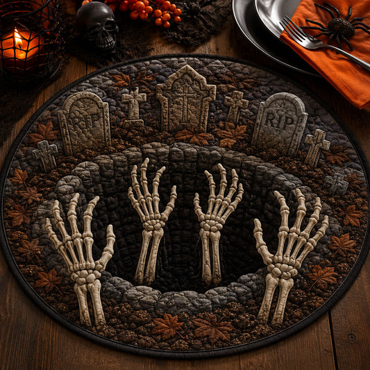 Graveyard Awakening Custom Shape Quilted Placemat SN0PT334