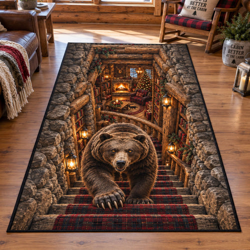 Grizzly Bear Lodge Area Rug SN0PT1394