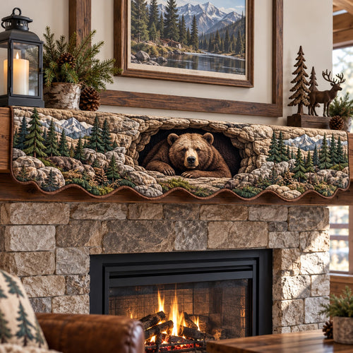 Grizzly Stone Den Quilted Mantel Scarf SN0PT1407