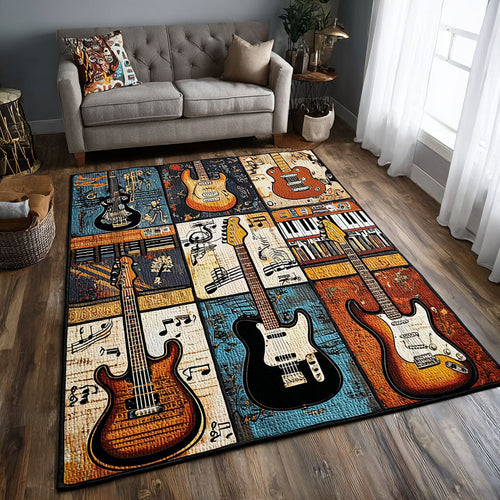 Guitar Harmony Area Rug NCU0DK10149