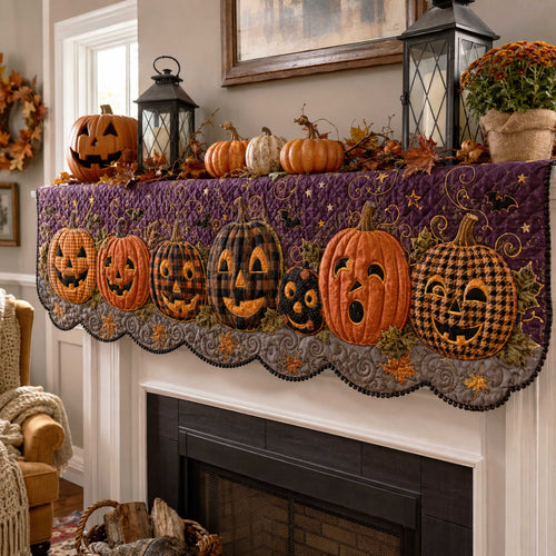 Halloween Magic Quilted Mantel Scarf SN0TD219