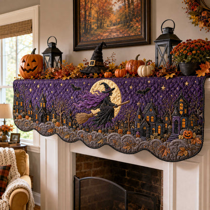 Halloween Night Quilted Mantel Scarf SN0TD220